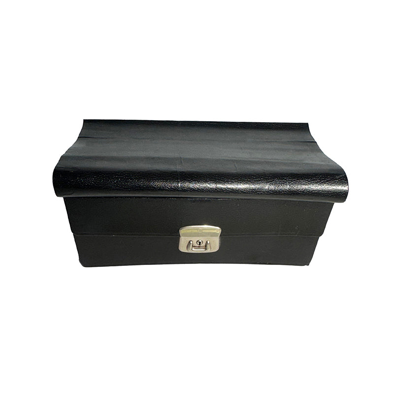 Black Leather Document Wallet