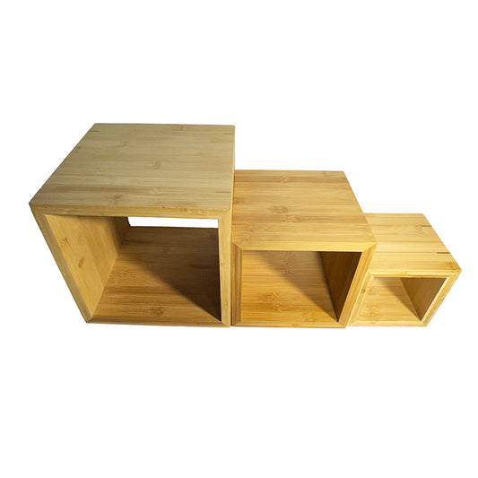 Three Nested Bamboo Square Risers