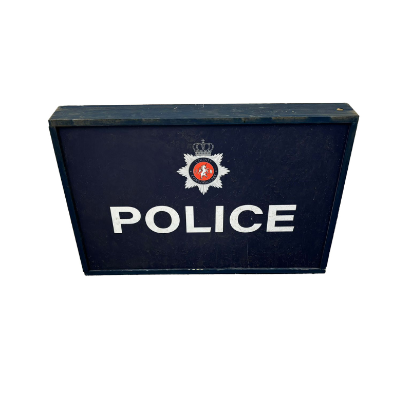 Police Sign Lightbox