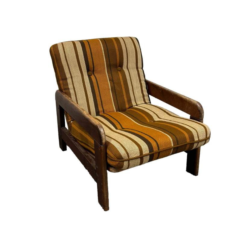 1970's Wooden Loungechair