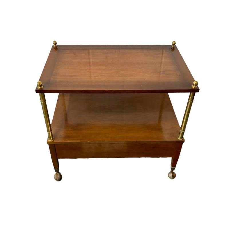 Occasional Side Table with Wheels