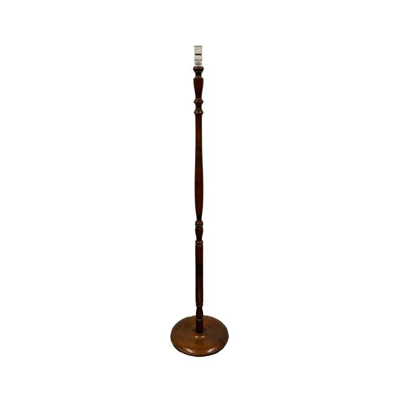 Turned Wood Floor Lamp