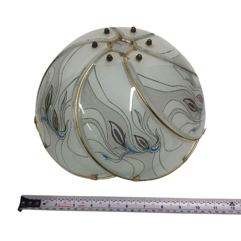 Tiffany Style Glass Ceiling Lamp Shade Pair