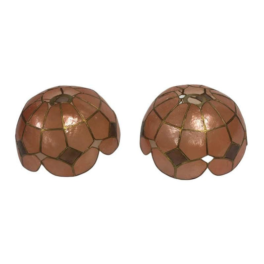 Red Capiz Shell Pendant Lamp Shade