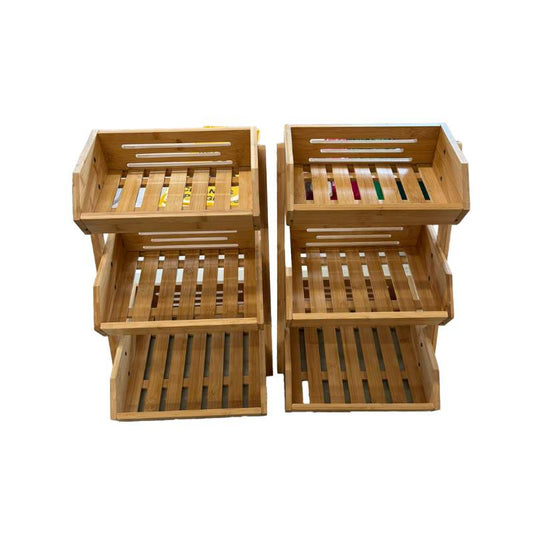 Bamboo 3 Tier Fruit Basket