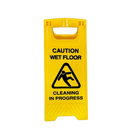Wet Floor Sign Freestanding in Yellow