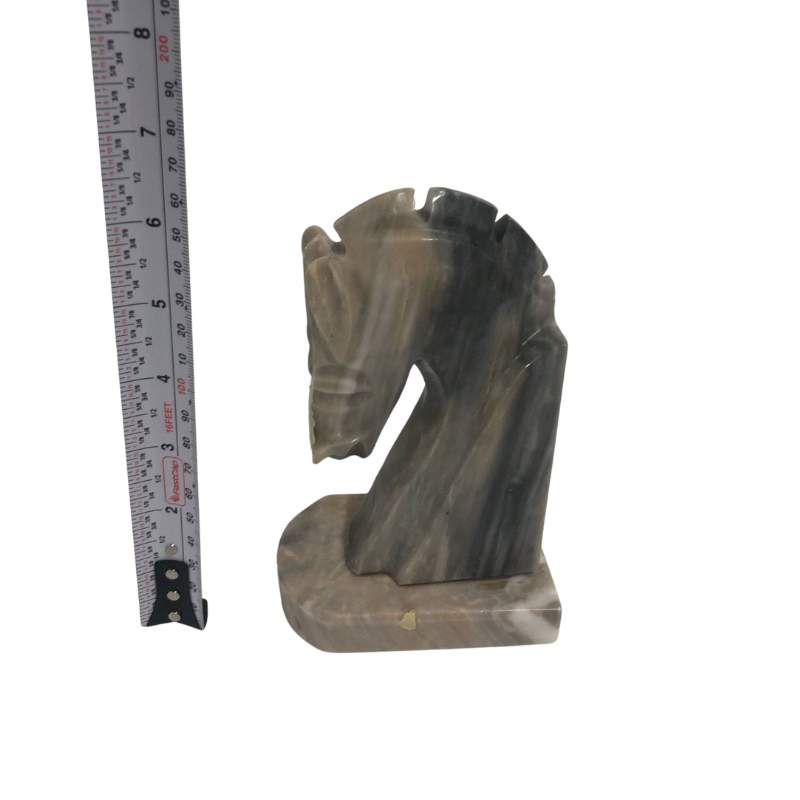Onyx Horse Head Bookend