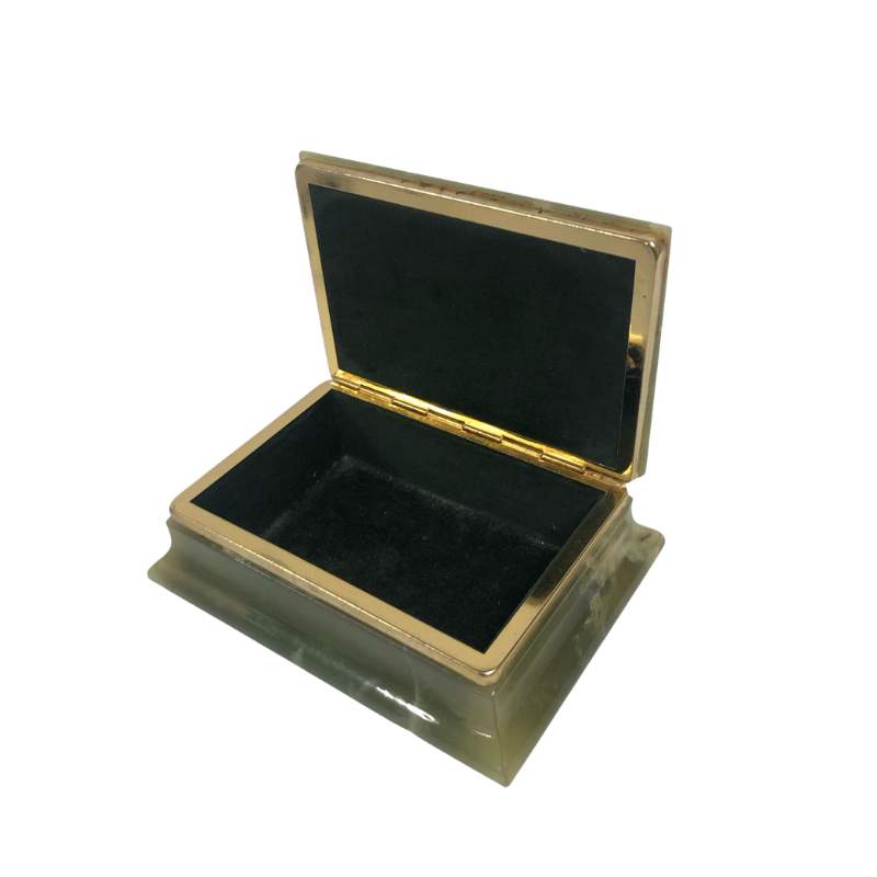 Green Onyx Marble Jewelry Box