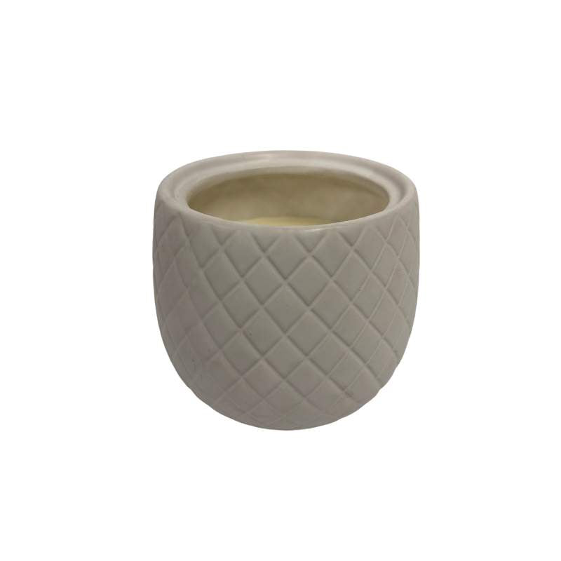 White and Gold Ceramic Pineapple Jar