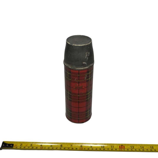 Vintage Tartan Thermos Flask