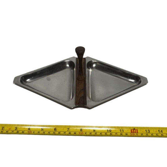 Stainless Steel Diamond-Shaped Serving Dish