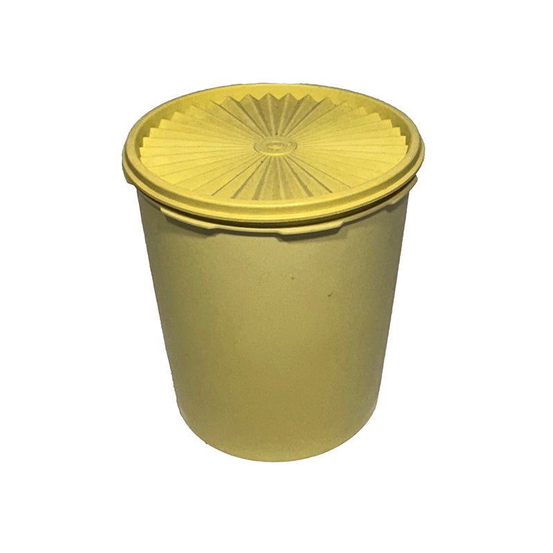 Tupperware Servalier Canister Cream with Sunburst Lid