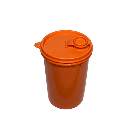Rust Orange Tupperware Shaker Canister with Flip-Spout Lid