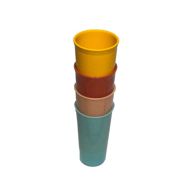 Tupperware Stacking Tumblers Set of 4 in Harvest Colours