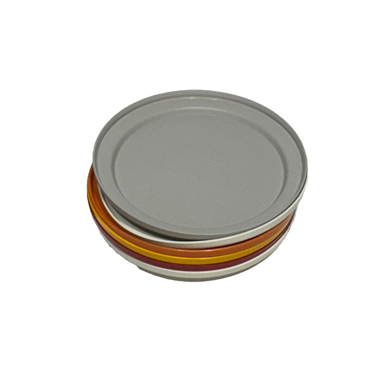 Tupperware Round Replacement Seal Lids Mixed Colours Stack of 5