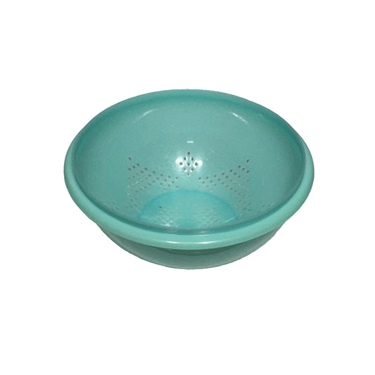 Teal Tupperware Small Colander Bowl