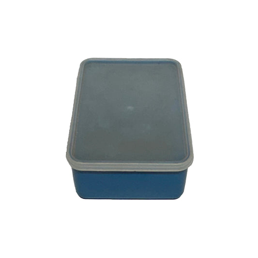 Navy Blue Tupperware Rectangular Storage Container with Clear Lid