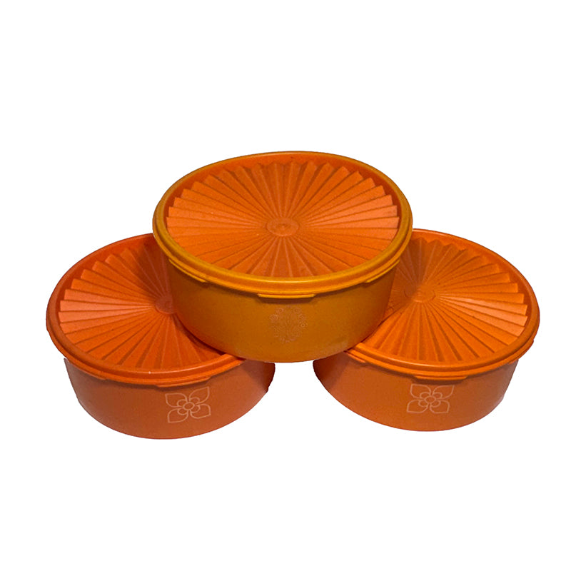 Set of 3 Tupperware Servalier Canisters