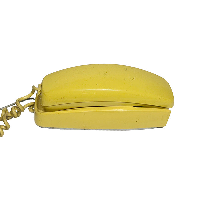 Yellow Western Electric Trimline Rotary Dial Telephone