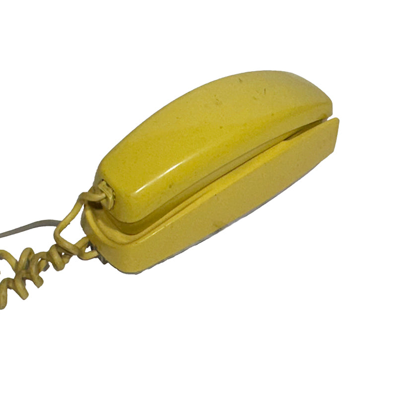 Yellow Western Electric Trimline Rotary Dial Telephone