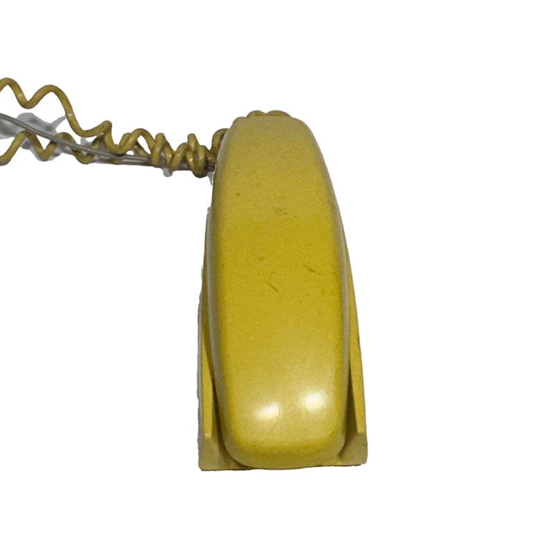 Yellow Western Electric Trimline Rotary Dial Telephone