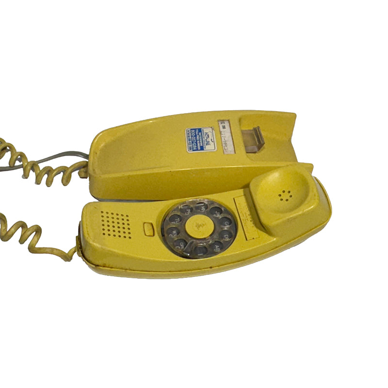 Yellow Western Electric Trimline Rotary Dial Telephone