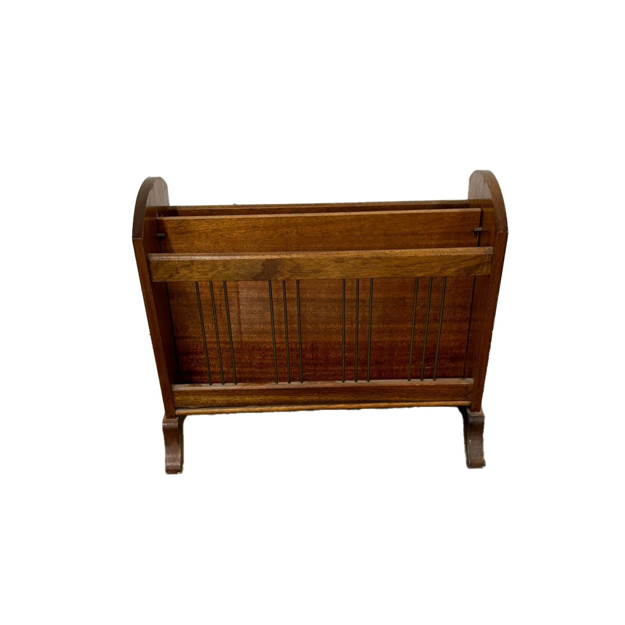 Mid-Century Wooden Magazine Rack